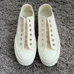WOMEN'S CONVERSE CHUCK 70 LACE SHOES VINTAGE WHITE/CREAM